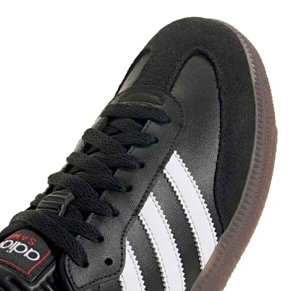 NWT Adidas Samba Indoor Shoes men Black/White/Red size 12.5